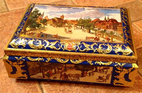 western germany metal box biscuits tin|antique german tin boxes.